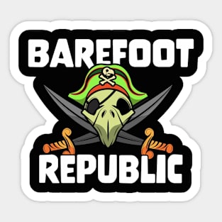 Barefoot Republic Logo Sticker